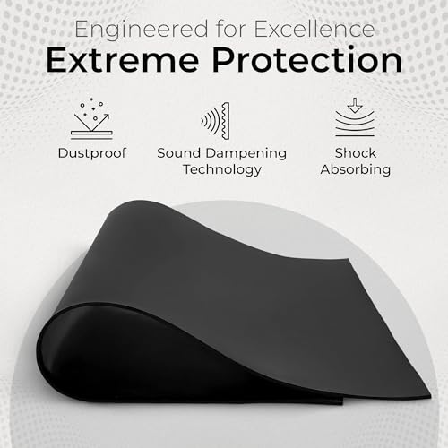 Exactly Rubber - Commercial Grade Silicone Sheet, 60A Durometer Silicone Mat, -80 to 450°F Temperature Resistant Rubber Mat, Rubber Sheet with 350% Elongation, Made in the USA, 1/16 x 18” x 18”, Black - color: Black, size: 1/16 x 18 x 18