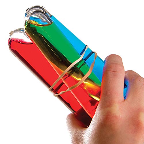 Steve Spangler Science Large Plastic Test Tubes with Caps, 15-Pack - size: Pack of 15