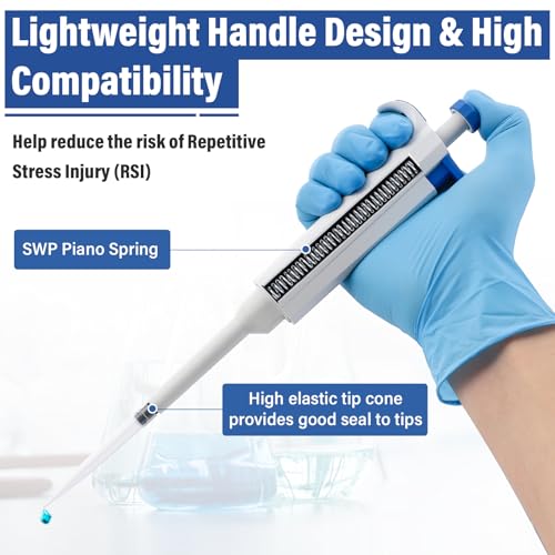1000uL Micropipette, 1mL Lab Single Channel Micro Pipettes - size: 100-1000μl