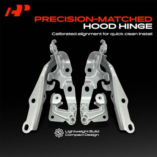 A-Premium Set of 2 Front Driver and Passenger Hood Hinges