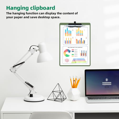 FRETONBA Clipboard with Pen Holder, Green - style: 1 Pack-Green
