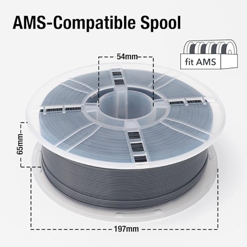 YXPOLYER PLA Plus Filament Food Contact Safe 1kg 1.75mm Graphite Gray - color: Graphite Gray