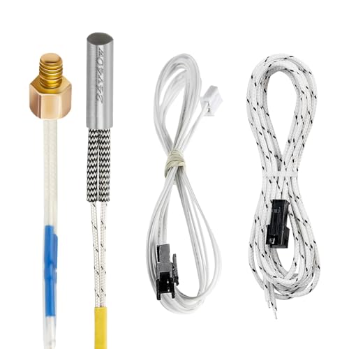 5Aplusreprap Ender 3 M3 Stud Thermistor Replacement for Creality Ender 3V2 - size: M3 stud thermistor