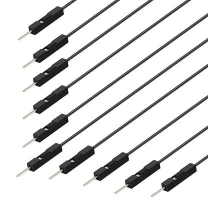 GELRHONR 10Pcs Wire 3 Pins Single Female to 3 Male Jumper for PC Motherboard Power Light-Emitting Diode Computer Case Switch Power Reset Buttons (Female to 3 Male) - color: Female to 3 Male