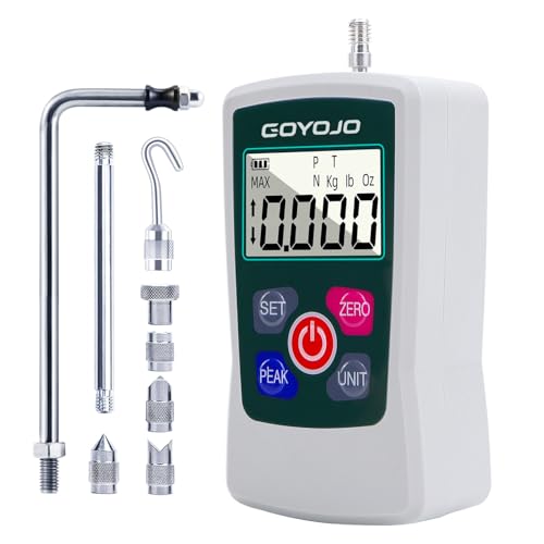 500N Digital Force Gauge High-Precision Trigger Pull Gauge for Tension & Compression Testing (N, kg, lb, oz) Push-Pull Meter with Real-Time/Peak/First Peak Modesfor Quality Control & Material Testing - color: 500N