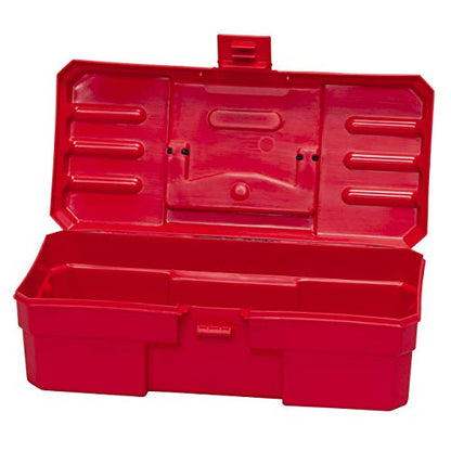 Akro-Mils 12" ProBox Plastic Toolbox for Tools, Hobby or Craft Storage Toolbox, Model 09912, (12-In x 5-1/2-Inch x 4-Inch), Red (Pack of 12) - size: 12 Pack