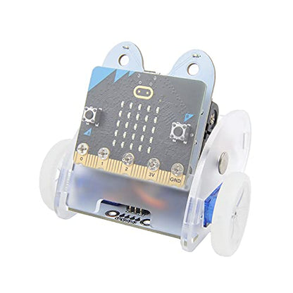 ELECFREAKS microbit Ring:bit Car Kit BBC Micro:bit Car, DIY Programmable Kit Makecode Project, Micro:bit Coding Starter Kit with Wiki Tutorial(Without Micro:bit) - color: Ring:bit Car Without Micro:bit