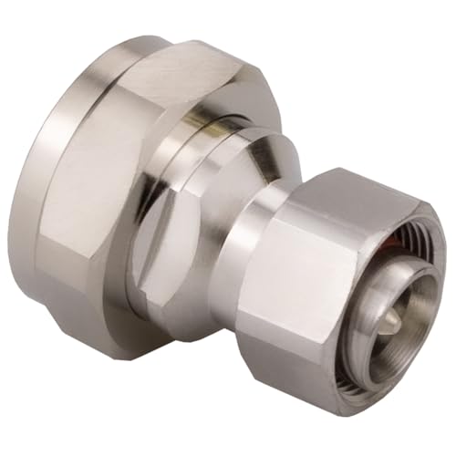 4.3/10 Mini Din Male to 7/16 L29 Male Adapter 4.3-10 MiniDIN to Din Adaptor Low PIM 160dBc - color: 4.3-10 Male to 7/16 Male