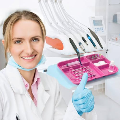 JMU Pink Dental Instrument Trays Size B 13.25" x 9.75" - color: Pink, size: 1