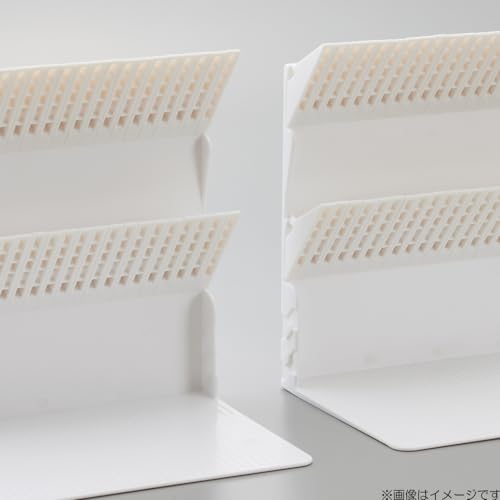 Lihit Lab A3577-0 Single Book Stand Bookend A4 White - color: White, size: Normal: Width: Approx. 7.9 inches (2, style: A4