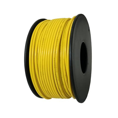 TUOFENG 22 AWG Solid Core Wire - Breadboard Jumper, Yellow 100ft - size: 22 AWG Solid Wire - Yellow - 100ft