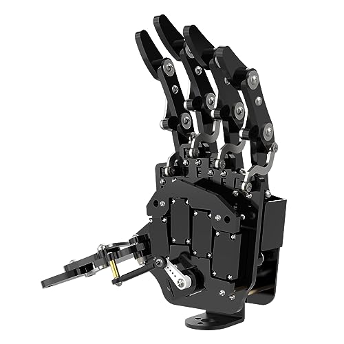 Robot Hand Five Fingers Solely Movement Bionic Robot Mechanical Arm DIY, Left Hand - style: Left Hand