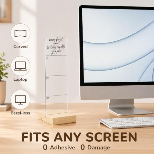 Motivational Memo Board Funny Office Acrylic Monitor Memo Board - color: Never Forget How Wildly Capable You Are