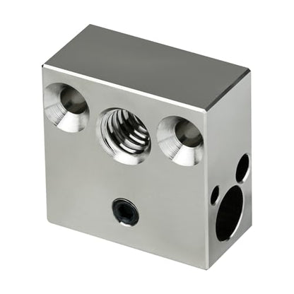 Updated High Temperature CR-10 Plated Copper Heater Block for MK8 Extruder Creality All Metal Hotend Ender3 V2 Ender 3 pro Ender 5 Pro Plus CR10 S4 S5 3D Printer (Copper)