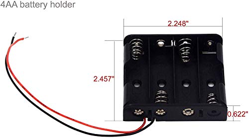 (Pack of 8) 1AA 2AA 3AA 4AA and 1AAA 2AAA 3AAA 4AAA Battery Holders
