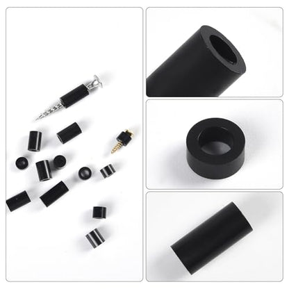 1000 Pcs Electrical Outlet Screw Spacers, M3 M4 Black Round Nylon Spacer 3mm-15mm in Length Unthreaded Standoff Spacer Assortment Kit for Electrical Screws Switch and Receptacle
