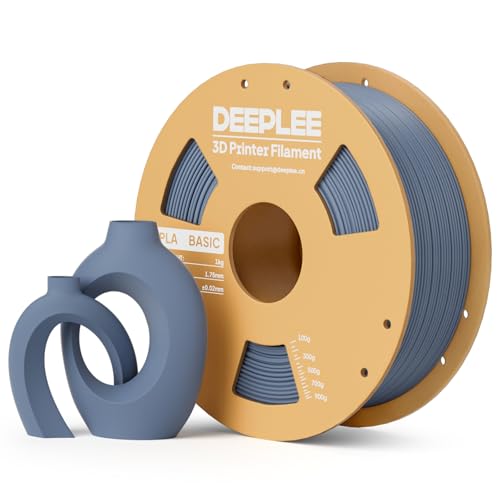 PLA Basic 1.75mm 3D Printer Filament Blue Grey 1KG - color: 1kg*blue Grey