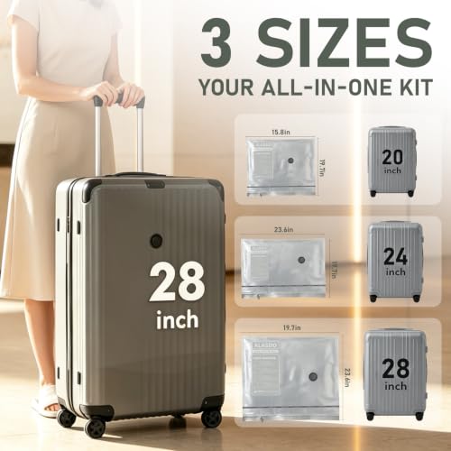 ALASDO 18 Pcs Vacuum Storage Bags with Portable Electric Pump USB-C Rechargeable Vacuum Sealer Machine for Travel Essentials (18 Combo Travel Size Without Air Pump) - size: 18 Combo Travel Size Without Air Pump