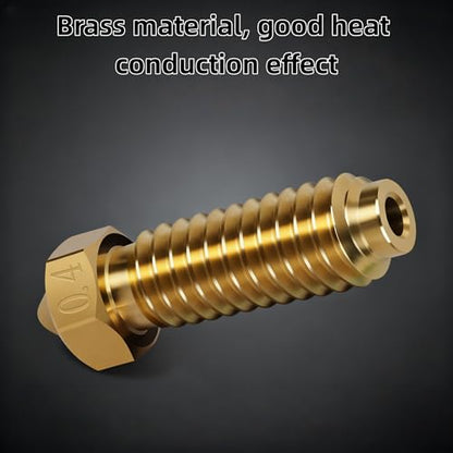 4 Pack 0.2mm 0.6mm 0.8mm 1.0mm+ 4 Pack 0.4mm Brass Nozzle for Anycubic kobra2, Upgrade Nozzle High Temperature Resistant High Precision 3D Printer Parts(8 Pack)