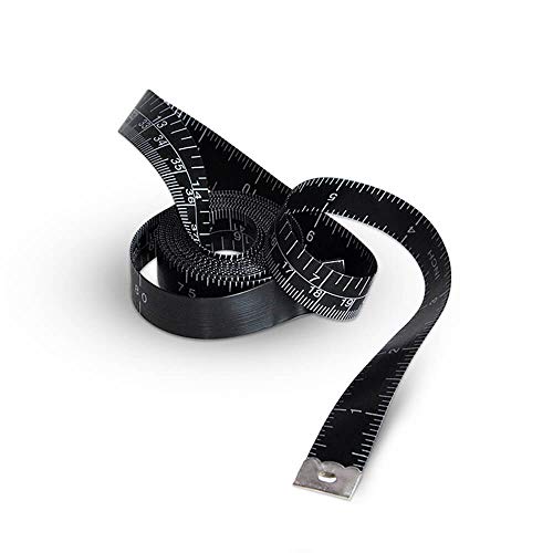 Set of 2 Soft Tape Measure, Black Color Sewing Tape Measure - size: 205cm / 80''