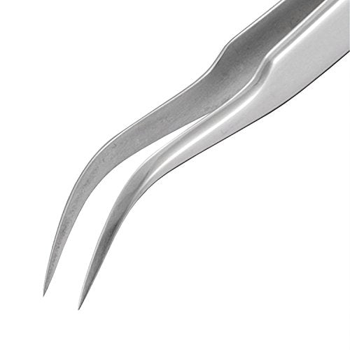 ENGINEER 120mm Titanium Curved Tip Tweezers (J) Made in Japan, Anti-magnetic, Rust-proof, Lightweight. PTN-03 - style: Bent Type: 4.7 inches (120 mm)