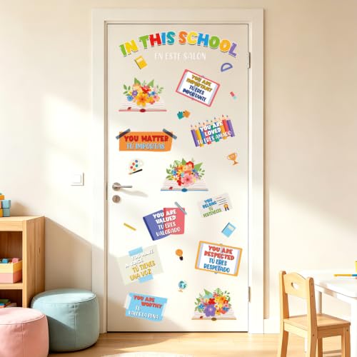 LHIUEM Positive Self-Affirmations Wall Sticker in This School Wall Decal - color: You Are