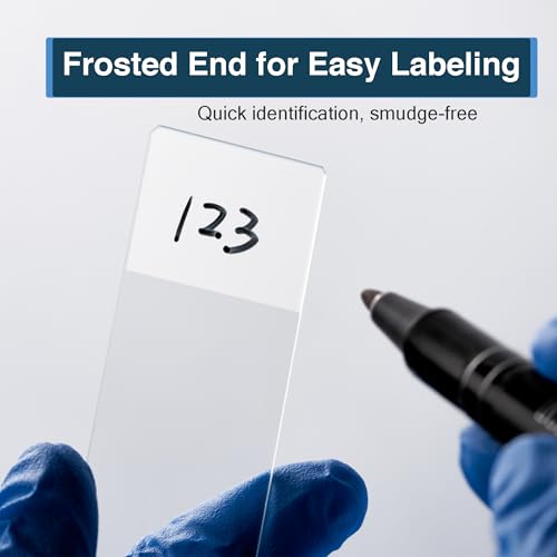 300pcs Microscope Slides and Coverslips Set (100 Slides + 200 Cover Slips)