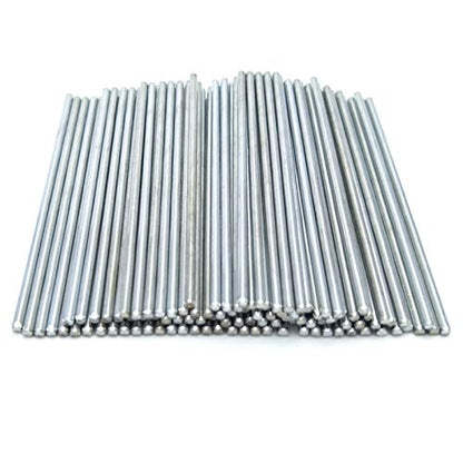 EUDAX 100Pcs STEM Toys Shaft Round Rod Axles for DIY Toy RC Car Boat Helicopter Model Part (2mmx70mm) - style: 2mmx70mm