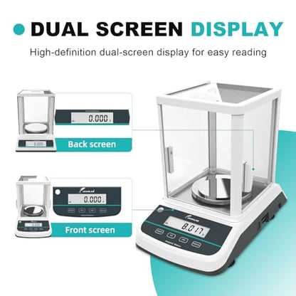 JOANLAB FA5003S Analytical Balance, 500g x 1mg Ext Calibration - size: 500