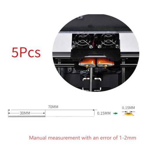 BORDSTRACT 3D Printer Nozzle Tool, Cleaning and Maintenance Kit, 5pcs 0.15mm Cleaning Needles for 0.15mm Nozzles, Quick and Easy Cleaning Material - size: 0.15