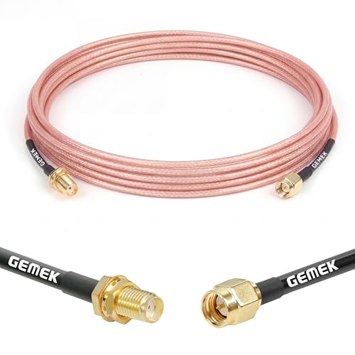 8ft SMA Cable, SMA Male to SMA Female Bulkhead RG316 SMA Extension Coaxial for 4G LTE Router Cellular SDR USB Dongle Receiver - size: 8 ft