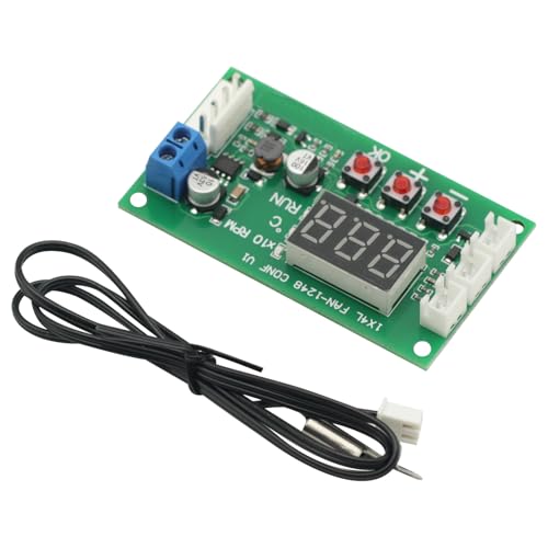 DC 12-48V 5A PWM Motor Fan Speed Controller Temperature Control Digital 4 Wire PWM Driver Module Motor Controller