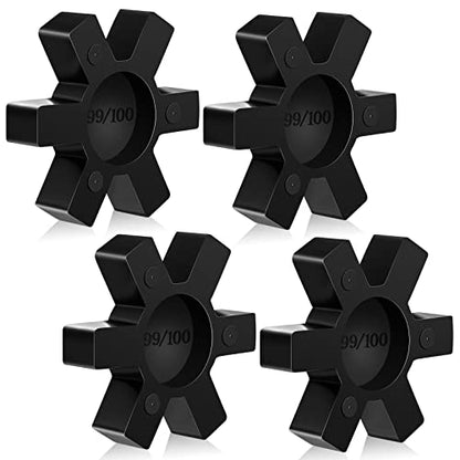 Fabbay 4 Pcs L100 Flexible Nbr Rubber Spider Insert for Jaw Coupling - size: L100