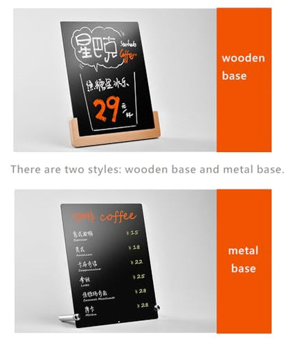 Chalkboard Sign (Wooden Base 22 * 31cm/8.66×12.20inches)