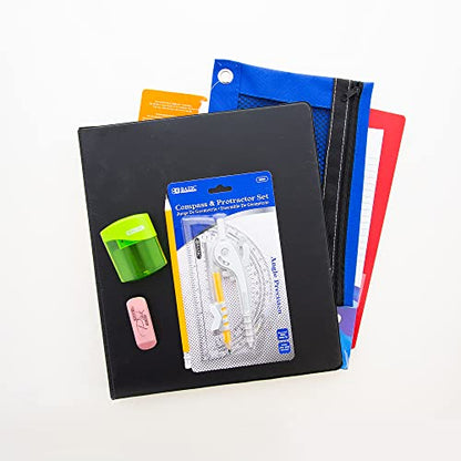 BAZIC PRODUCTS 65-Piece Middle & High School Kit, Math & Geometry, 65-Case