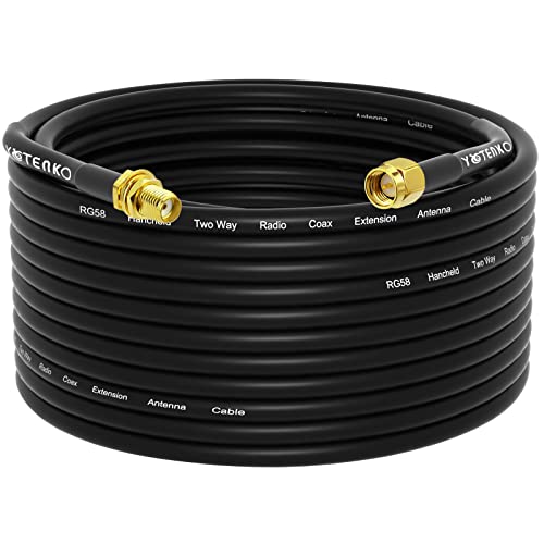 SMA Male to SMA Female Cable 50FT, RG58 Coaxial Cable 50 Ohm - color: SMA Cable, size: 50FT