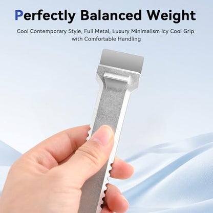 3D Printer Scraper Tool,Upgrade All Metal 3D Print Spatula for Model Removal,with 3pcs Blade Compatible with Bambu Lab Build Plate Cooktop Scraper X1,P1 Series,SK5 Steel 3D Printings Shovel