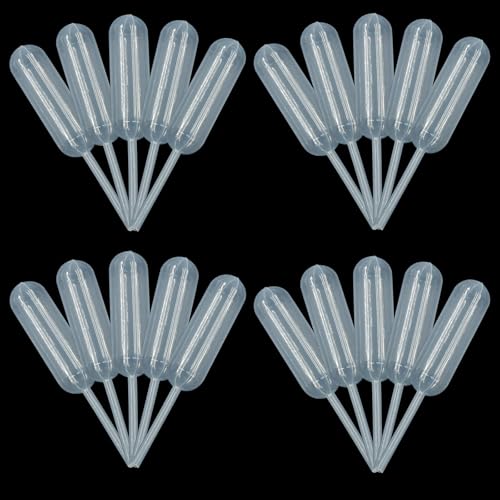 60 Pcs 4ml Cupcake Pipettes, Clear Droppers for Dessert - size: Cylinder