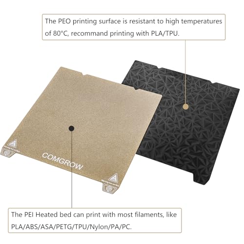 Ender 3 V3 SE Double Sided PEO PEI Spring Steel Sheet 235X235mm - size: 235*235 for For Ender 3 V3 KE