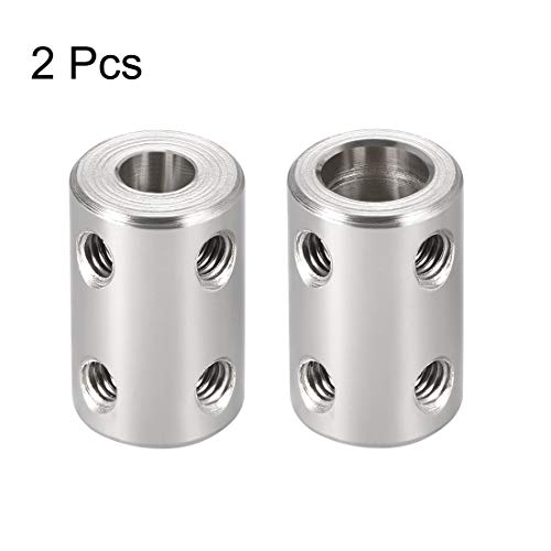uxcell 6mm to 8mm Bore Rigid Coupling Set Screw L22XD14 Stainless Steel,Shaft Coupler Connector,Motor Accessories,2pcs - color: Silver Tone, size: 6mm to 8mm 2PCS