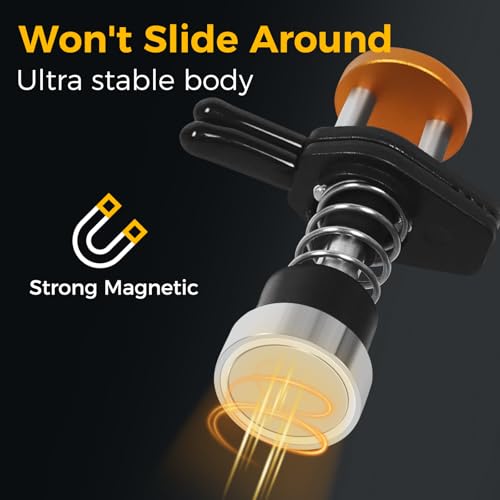 NOEVSBIG Magnetic Helping Hands Clamp Metal Adjustable Third Hand Stand - color: Black, size: Small