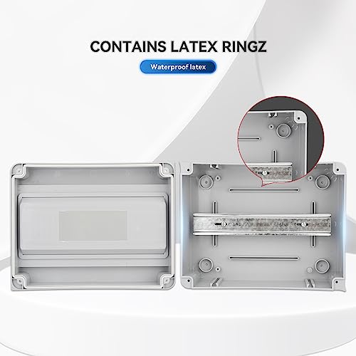 MOLLOM 12 Way Circuit Breaker MCB Distribution Protection Box - color: HT, size: 12Way | 260x110x200 MM