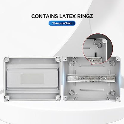 MOLLOM 12 Way Circuit Breaker MCB Distribution Protection Box - color: HT, size: 12Way | 260x110x200 MM