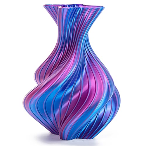 Silk Dual Color Blue Fuchsia PLA 1.75mm 1kg Shiny 3D Printer Filament FDM - color: A_pla-2ssc-03 Silk Blue+fuchsia
