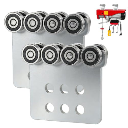 8 Wheel Trolley Assembly Rollers.Eight Bearing Trolley Assembly.The top of the Trolley has Room for Set Screws, Allowing the use of a 1-5/8" high Strut Channel or Higher Strut Channel. - style: C-8Wheel Trolley 2pcs