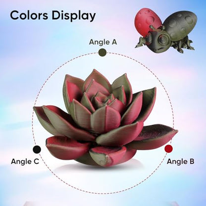 ERYONE Matte Tri Color PLA Filament 3D Printer 1.75mm +/- 0.03mm, Multicolor Filament Tricolor PLA 1KG(2.2lbs) Cardboard Spool, Black & Red & Olive Green - color: Tri Matte Black & Red & Olive Green