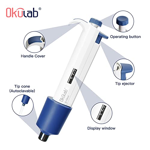 Single-Channel Micropipette, 2-10ml, Manual Adjustable Mechanical Pipette, High-Accurate, Variable Volume, Autoclavable, TPMP10000A1 - style: 2-10ml