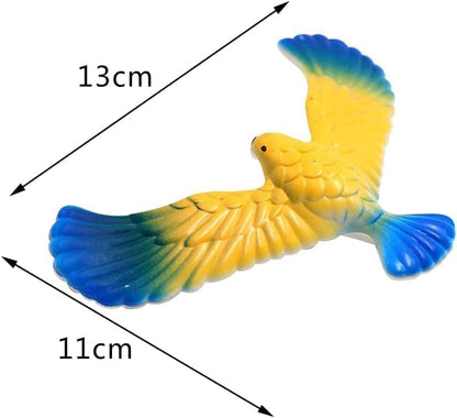 2Pcs Balance Bird Prop, Clear Triangle Stand Classic Gravity Balancing Eagle, Stable Anti-Fall Clear Gravity Principle Demo for Science Teaching