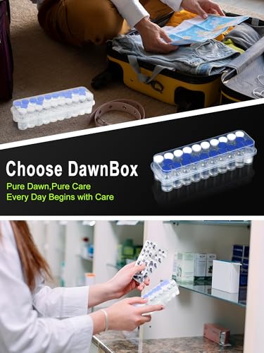 Peptide Case for Fridge 24Slot, 3ml Vial Storage Case for Refrigerator, Insulin Cooler Travel Case TSA Approved, 3ml Peptide Vial Storage Holder for Insulin, GLP-1, Peptides - Clear