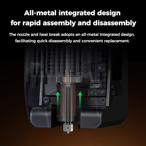 Creality K2 Plus/ K2 Pro/ K2 E3D Nozzle, Upgrade Obxidian™ High Flow Nozzle Assembly, Creality Hi Combo Extruder Hotend Nozzles, Supporting 600mm/s Printing (0.4mm) - style: 0.4mm-E3D